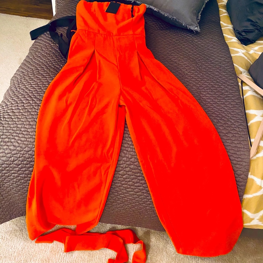 NBD strapless jumpsuit